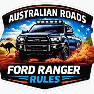 Ford ranger rules Australian Roads 105mm x 130 mm conour cut white border